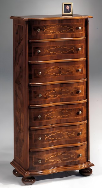 Holz Italienische Stil MöBel Luxus Braune Kommode Stil Barock Antik Stil Neu-image