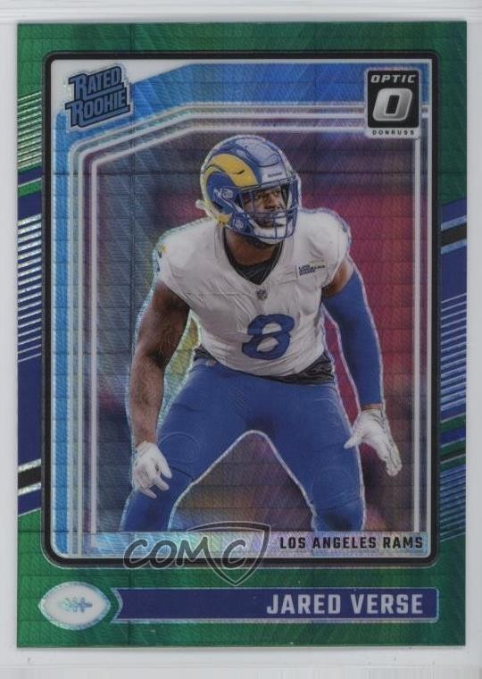 2024 Panini Donruss Optic Rated Rookie Green Hyper Prizm Jared Verse #242 0jm6