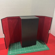 Storage Box For Double EyeGlasses Red velvet, Quilted Exterior Hard Double Case
