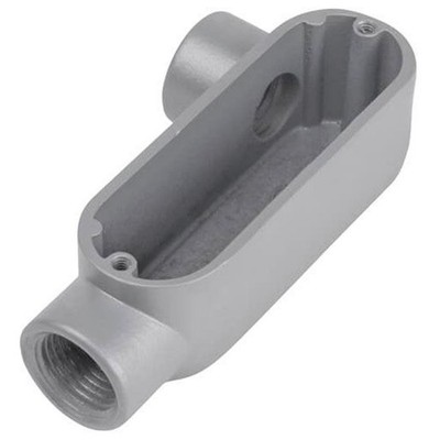 RED-DOT ALR-7, Rigid Conduit Body, 2-1/2, Aluminum, LR-Type, Rigid, 1pc