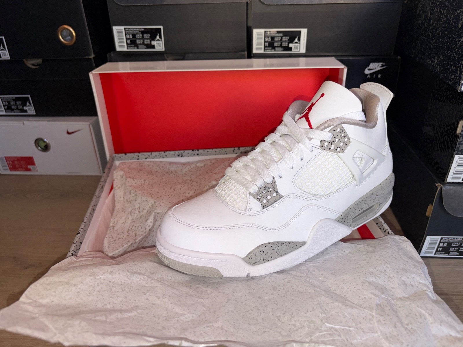 Air Jordan 4 Retro “White Oreo” (CT8527‑100) - SIZE 9.5