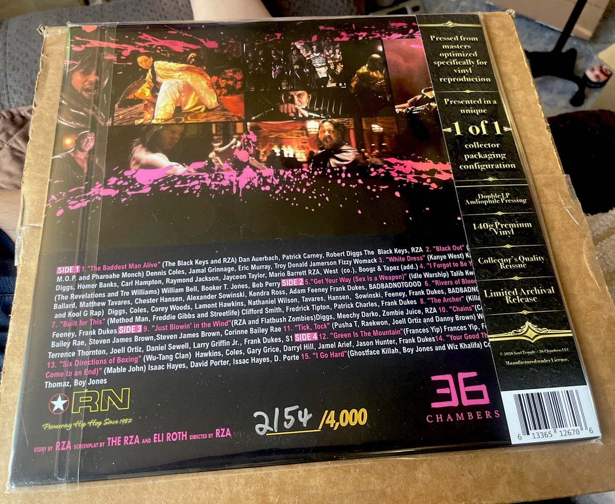 THE MAN WITH THE IRON FISTS 1 OF 1 2xLP 12