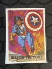 2024 SkyBox Marvel Masterpieces 92 Platinum Major Victory #48 Canvas