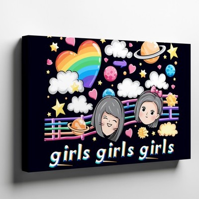 Create A Vibrant Digital Collage Featuring A Variety Of Wall Art Canvas Print