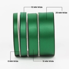 Double Sided Satin Ribbon 6mm-25mm Wide Plain Gift Wrapping Party Craft 10 Metre