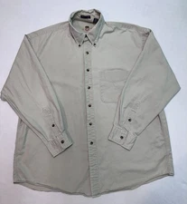 Gant Mens XL Vintage Washer Twill Button Down Button Point Collar Shirt