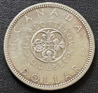 1964 Canada Silver $1 Dollar - 80% Silver