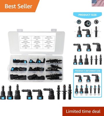 High-Strength 24-Piece Nylon Fuel Line Quick Connect Kit for Easy Installation