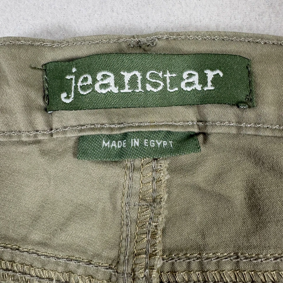 Calça bootcut jeans feminina cáqui stretch tamanho 14 nova com etiquetas mistura de algodão casual - Imagem 4 de 4