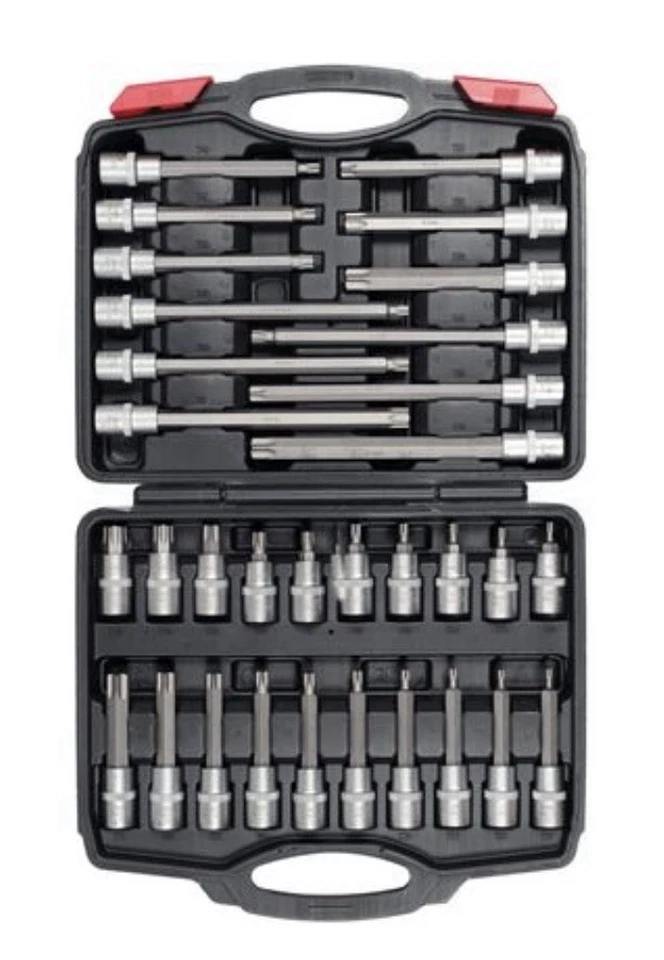 YATO YT-77541 Jeu de 32 douilles Torx 1/2" - Photo 1/2