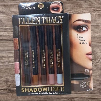 Ellen Tracy  Shadowliner 5 Pieces Eye Crayons Multi Use Blendable Eye Color