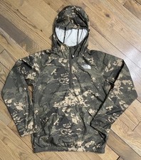 The North Face Youth Windwall Lightweight Hooded Pullover Windbreaker Camo L