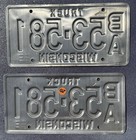 Pair 88 WI Truck License Plates 2 Wisconsin Vintage 1988 BA 53 581 — photo 2