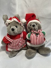 Vintage Dakin 1980 Santa  Mrs Mouse Plush