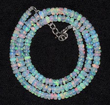 16 " Natürlich Äthiopisch Welo Feuer Opal Halskette – Original Opal Schmuckstein