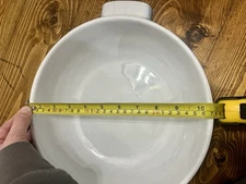 EMILE HENRY France DS1 Blue White Stoneware Casserole Baking Dish 10.5” X4”