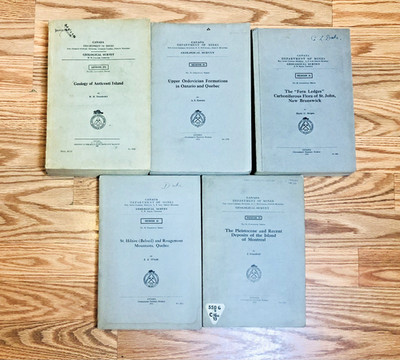 Lot 5 Canada Department of Mines Geological Surveys Paleontology Geology Vintage
