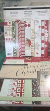 Printed Cardstock 2 Stacks 12x12 Holiday Themed 96 Pages Christmas N589