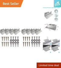 2 Set Z Brackets - Lightweight Aluminum Solar Panel Mounts for Off-Grid Install