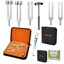 PREMIUM TUNING FORK SET OF 7 C128, C256, C512, C1024, C2048  REFLEX HAMMER PEN