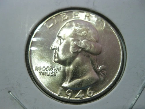1946 Washington Quarter Dollar Gem+ BU! #2252605