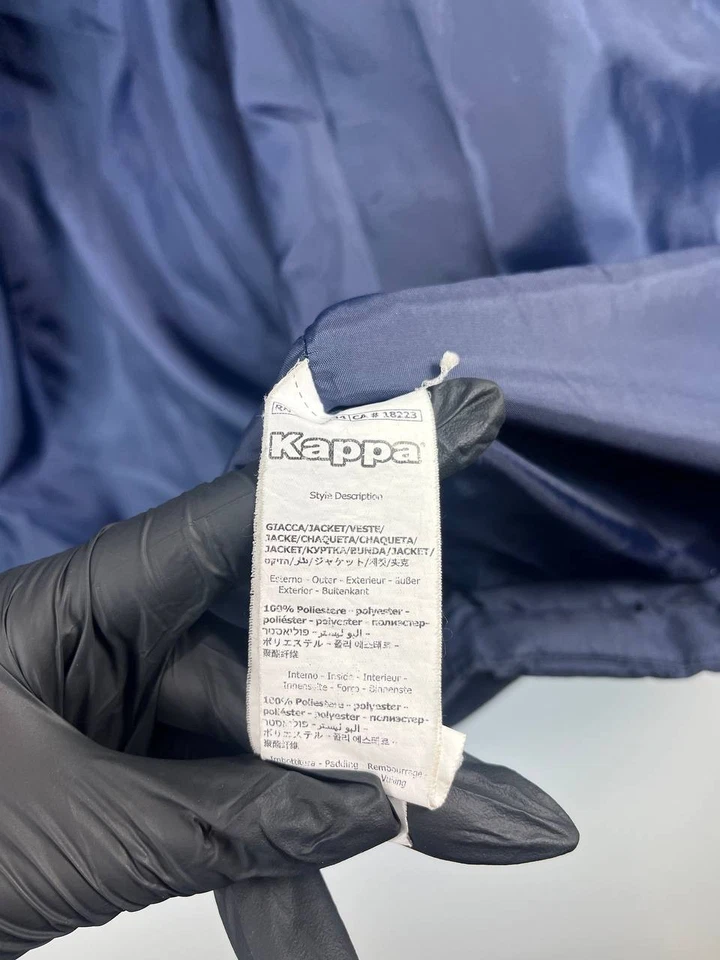 Kappa Middlesbrough United Fc Long Puffer Bench Coat Navy Mens Size L - Image 3 of 4