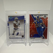Cam Akers RC 2020 Panini Chronicles Clearly Donruss and NFL debut red mosaic lot
