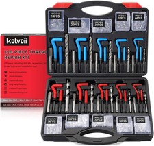 Helicoil Thread Repair Kit 320-Piece, Metric & SAE HSS Drill Bit & Tap Tools Set