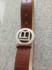 Designer Leder Gürtel von LAURA BIAGIOTTI  Gr.36/36 in Braun