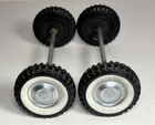 Nylint Set Of 4 Ford Wheels Whitewall Tires Axle Assembly Parts Restore Custom