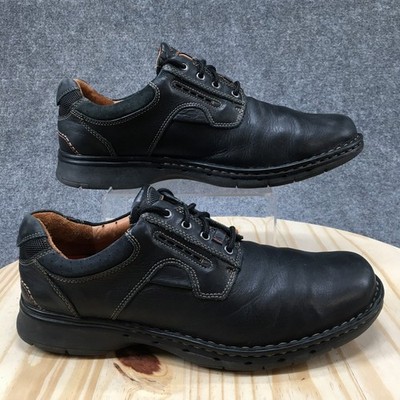 Unstructured Clarks Un.Ravel Oxford Shoes Mens 11 M Casual Low Leather Black