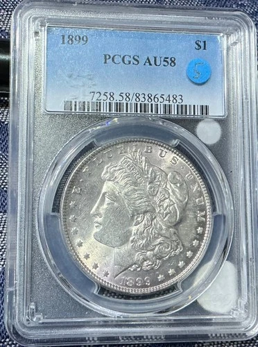 1899 PCGS AU58 Morgan Silver Dollar $1