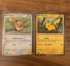 2025 Calendar - 133 Eevee 025 Pikachu - Snowflake Stamp Promos - Pokemon 151