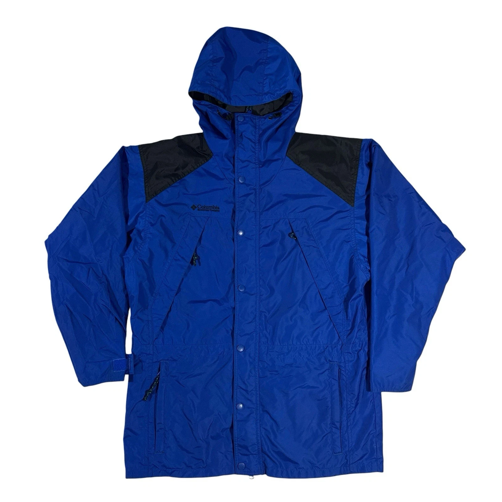 Vintage Columbia Sportswear Rain Jacket Men’s Size Small Blue Full Zip Hooded