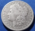 A 1894-O Morgan Silver Dollar - 90% US Coin Better Date