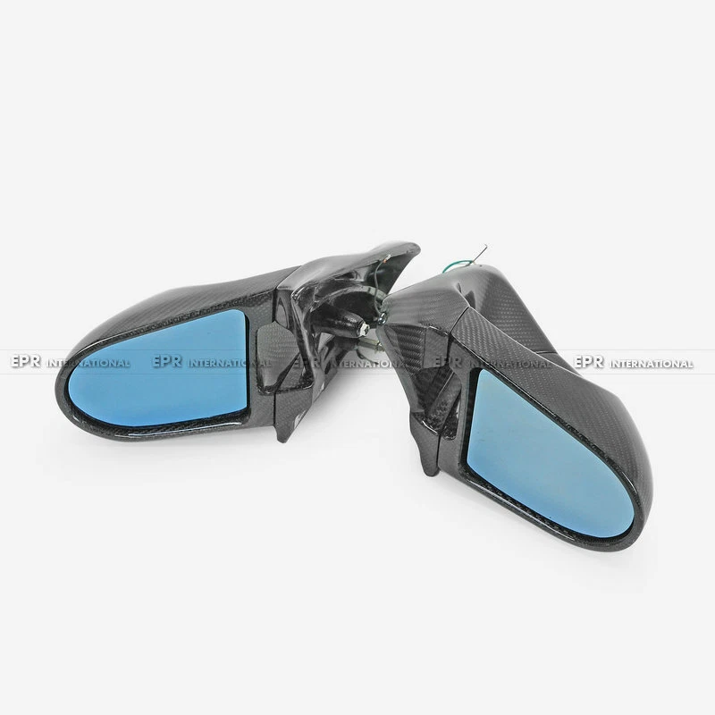 Espejo retrovisor de fibra de carbono de repuesto para Nissan Z32 300ZX (LHD) Foto 2 de 4