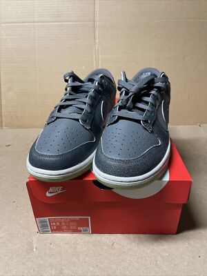 Nike Dunk Low Shoes Mens 10.5 Halloween Colorway Swoosh Shadow Grey DQ7681-001