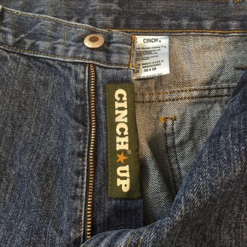 CInch Denim Jeans Straight 36/36 Green Label Western Cowboy Pants Casual Wear