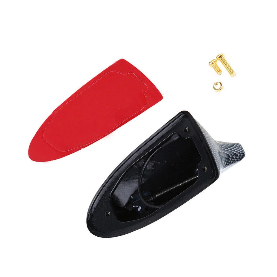 Car SUV Shark Fin Roof Antenna Radio AM/FM Signal Aerial Universal Carbon Fiber - Изображение 3 из 4