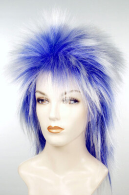 Punk Sh Blue & White - Lacey Wigs