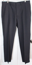 New Men's HAGGAR Travel Performance Suit Pant Navy Tic Weave Size 36x32 - BNWT