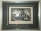 Professionally Framed Vintage Engraved Print titled The Captive of Babylon