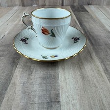 Tazza da tè e piattino Richard Ginori Italia 11712 tulipani bordo oro LEGGI