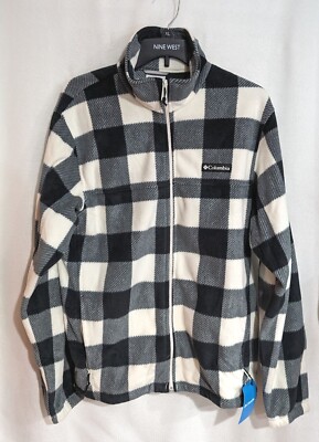 Columbia Men's Chalk Check Steens Mountain Full-Zip Fleece Jacket