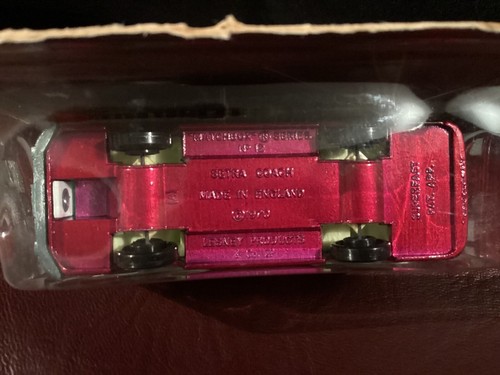 MATCHBOX 1970’s Superfast No.12 Setra Coach. Burgundy/Green/White Unopened. Rare - Picture 10 of 10
