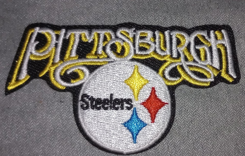 Pittsburgh Steelers Iron On Patch - Vintage Style Team Logo Patch For Jackets & Hats