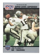1990-91 Pro Set Super Bowl XXV 35 Jim Plunkett Card