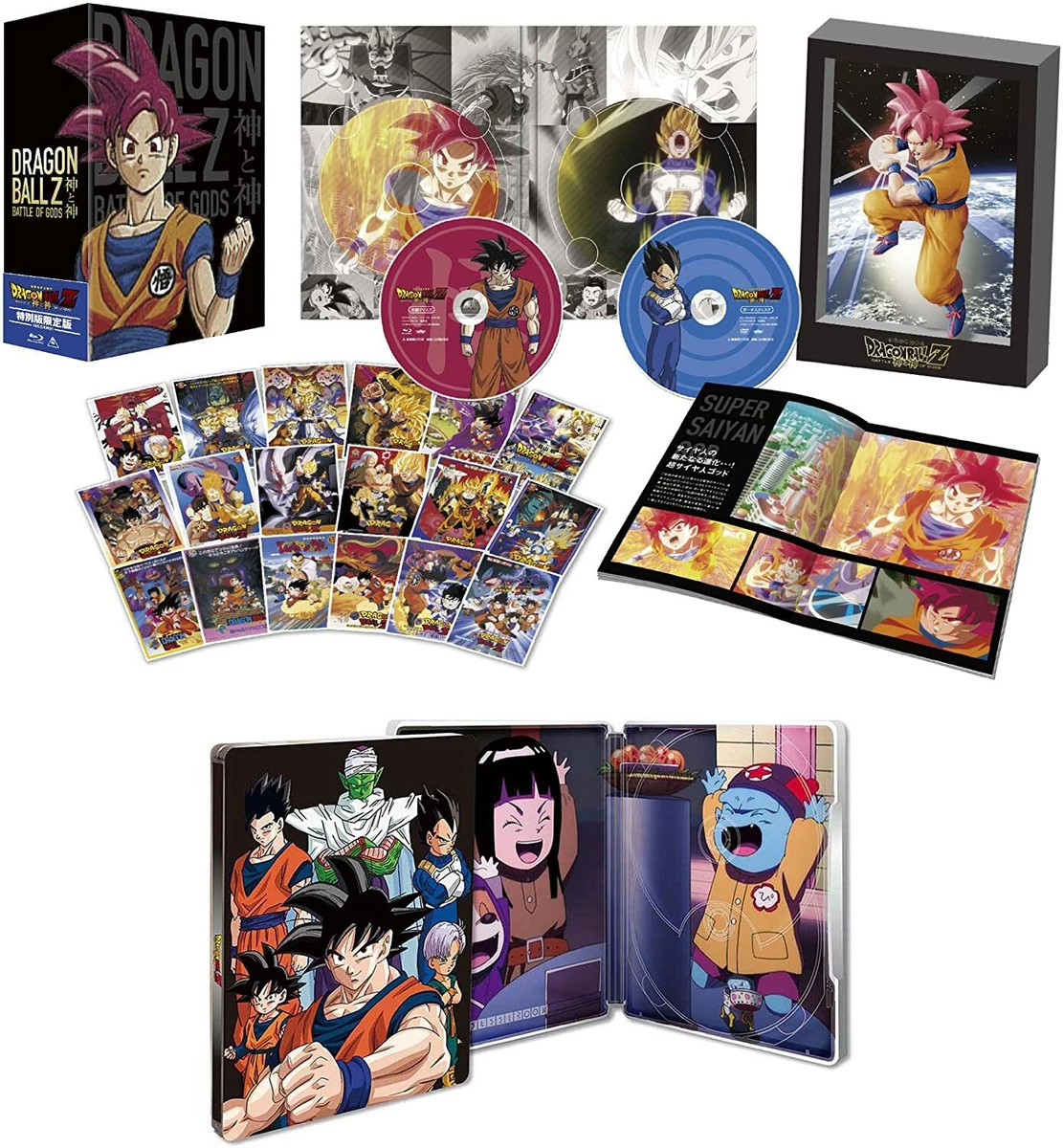 TOEI Dragon Ball Z Battle of Gods Blu-ray with Steelbook figure