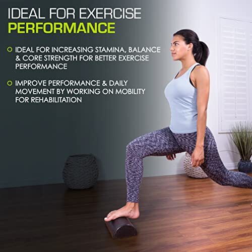 Prosourcefit Half Circle Foam Roller ProsourceFit High Density