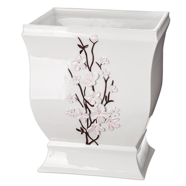 Creative Scents Vanda Bathroom Trash Can Decorative Wastebasket